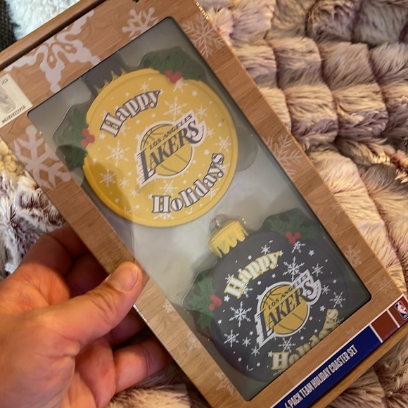 4 Pack Team Holiday Coaster Set - Picture 6 of 6